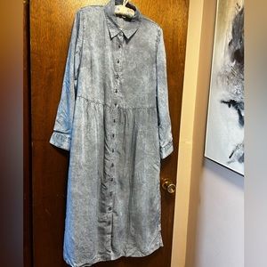 Coldwater Creek button down shirt dress